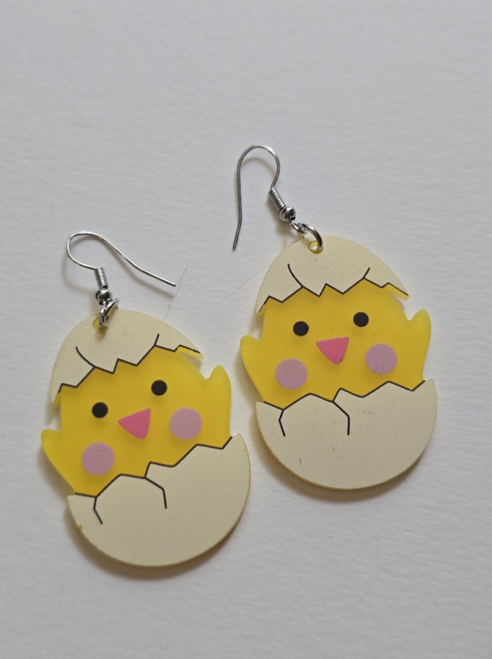 Yellow Chick Hatching Earrings